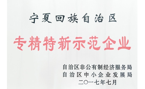 祝賀銀川伊百盛清真食品有限公司被認(rèn)定為自治區(qū)“專(zhuān)精特新”示范企業(yè)